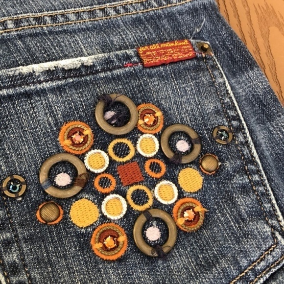 Seven for all mankind boot cut embellished jeans - Picture 5 of 11